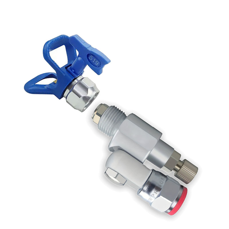 1PC/set 287030 CleanShot Shut-off Valve Swivel Joint Thread Spray Gun Paint Sprayer Adapter Airless Paint 7/8-Inch 180 Degree Ro