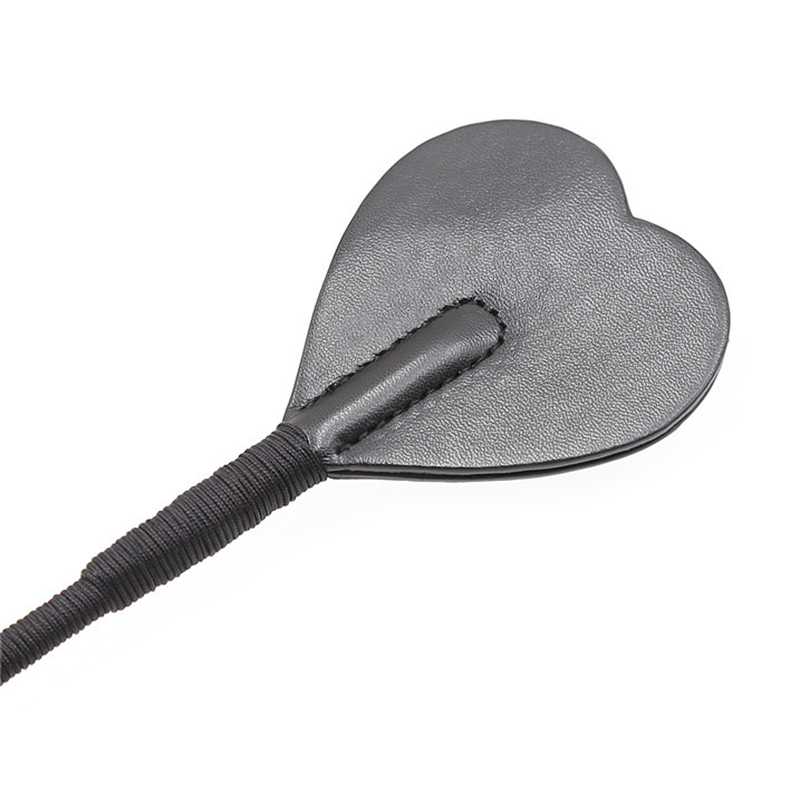 53.5 センチメートル PU レザーハート型馬鞭プレミアム作物馬術パドル乗馬作物馬鞭