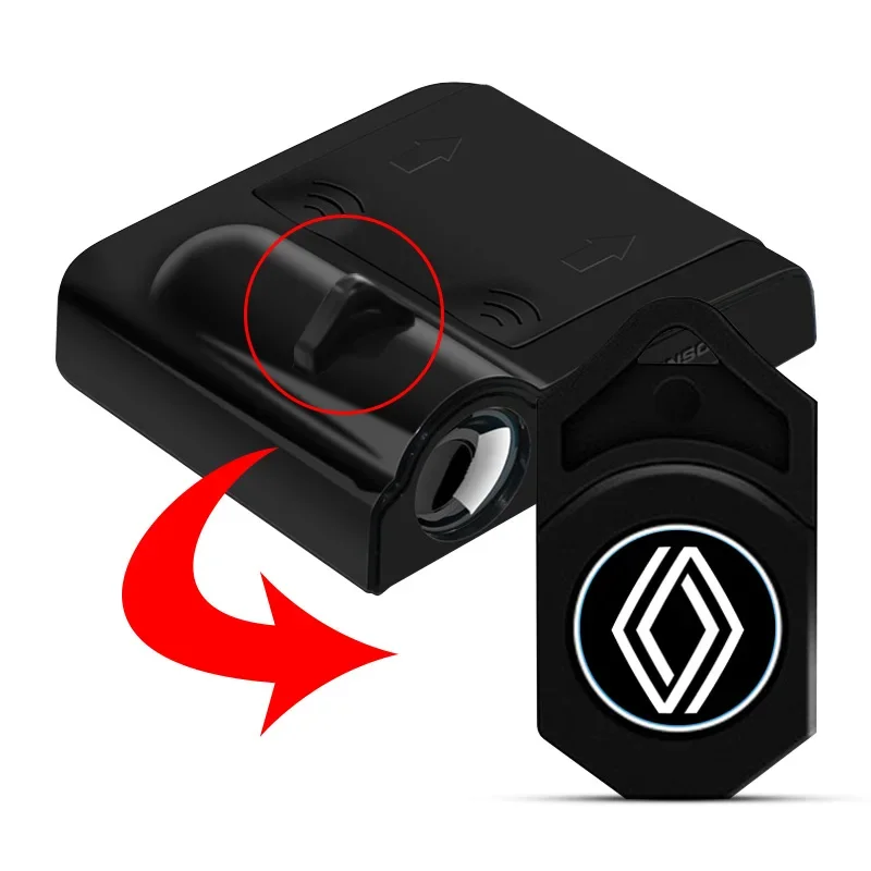 New 1/2pcs LED Car door projector high-definition welcome lights For Renault Megane 2 3 Duster Logan Clio 4 Scenic 2 Captur