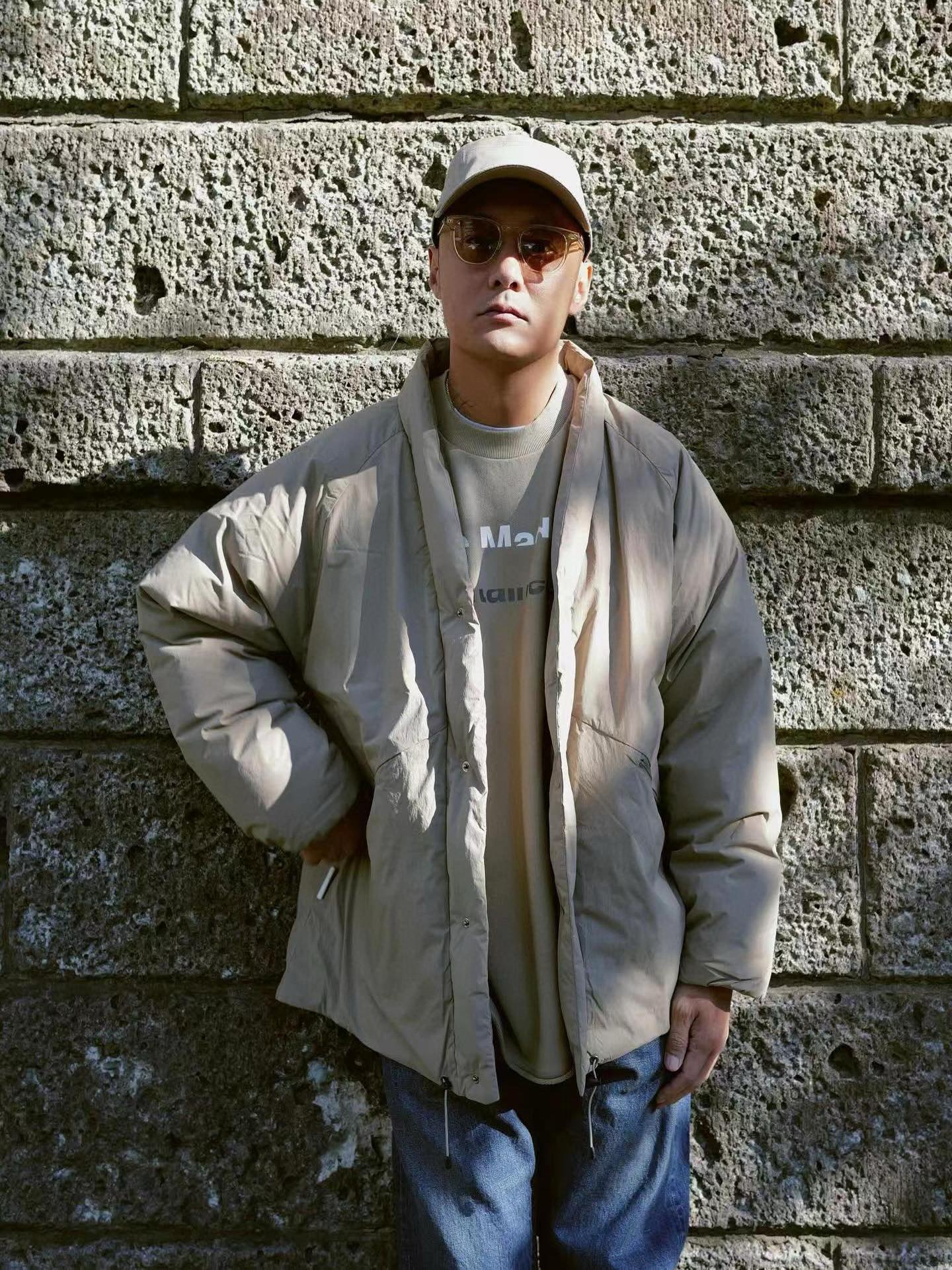 White Mountaineering × TAION × Madness driedelig gezamenlijk taoïstisch gewaad donsjack