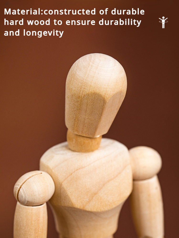 5.5/8/12 인치 아티스트 나무 Manikin 관절 마네킹 홈 장식에 적합 인간 그림 용품 그리기 도구