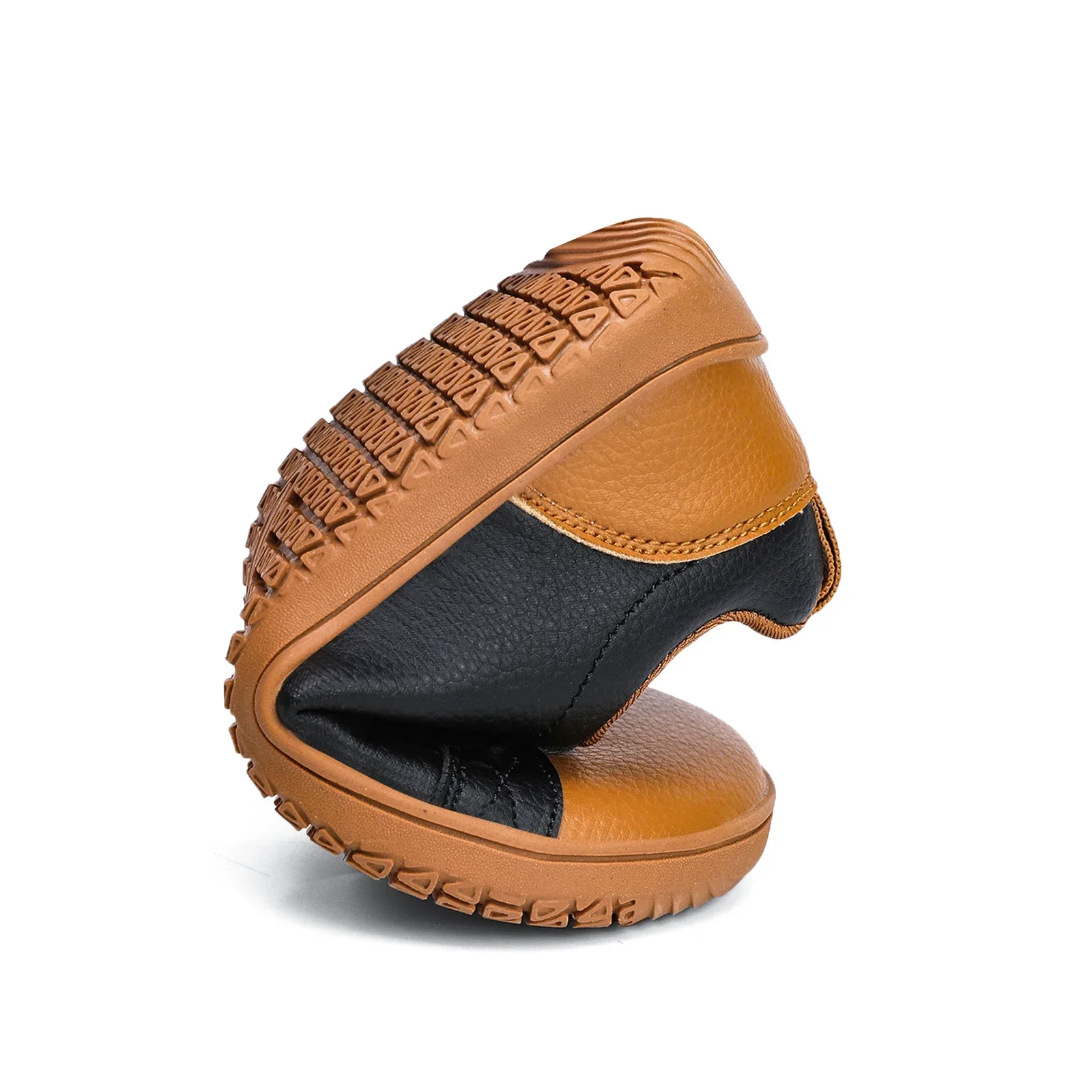 Meninos meninas sapatos descalços crianças dedo do pé largo minimalista moda tênis leve gancho loop couro artificial andando apartamentos