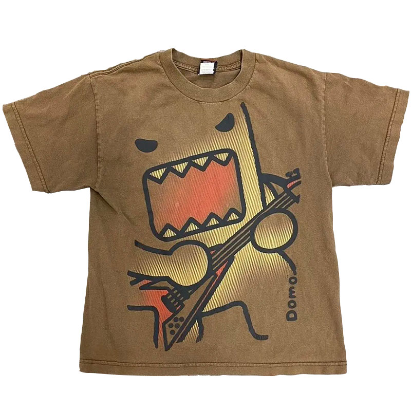 Kawaii Übergroßen Sommer Trend Lustige T-shirts Gedruckt Vielseitig Paar Baumwolle Y2k Casual Lose Tops Neue Einfache Retro T