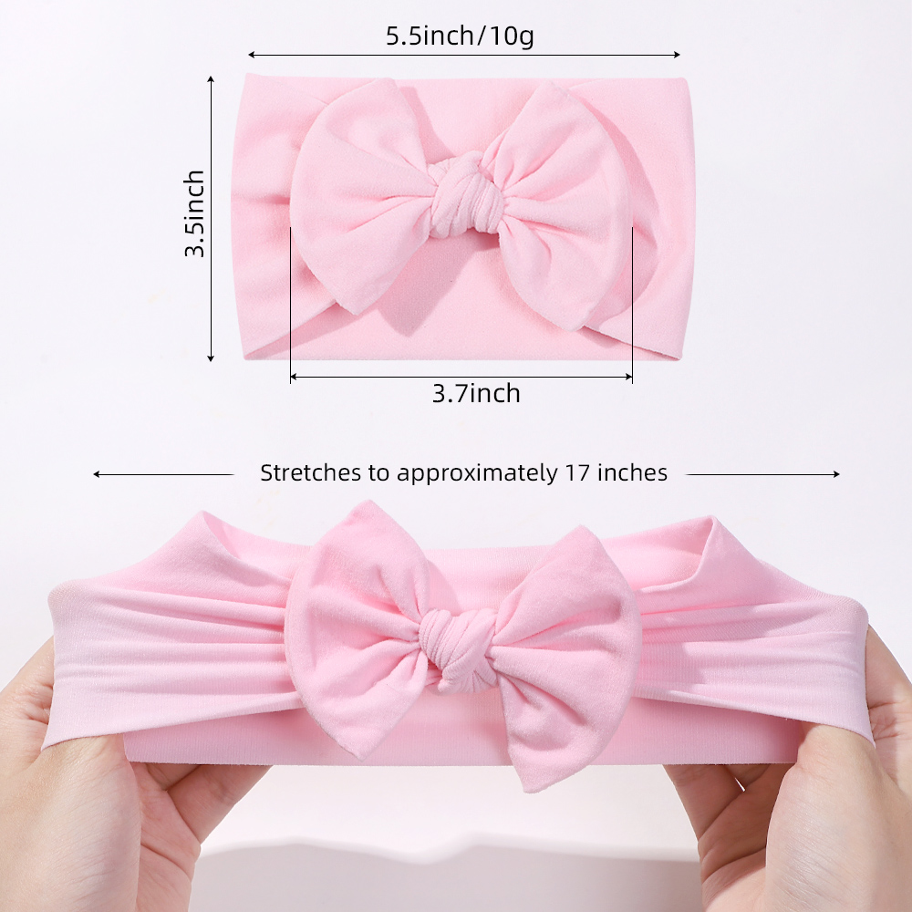 5 Teile/satz Baby Stirnband Nette Bowknot Neugeborene Mädchen Haarband Weiche Elastische Kinder Haar Zubehör