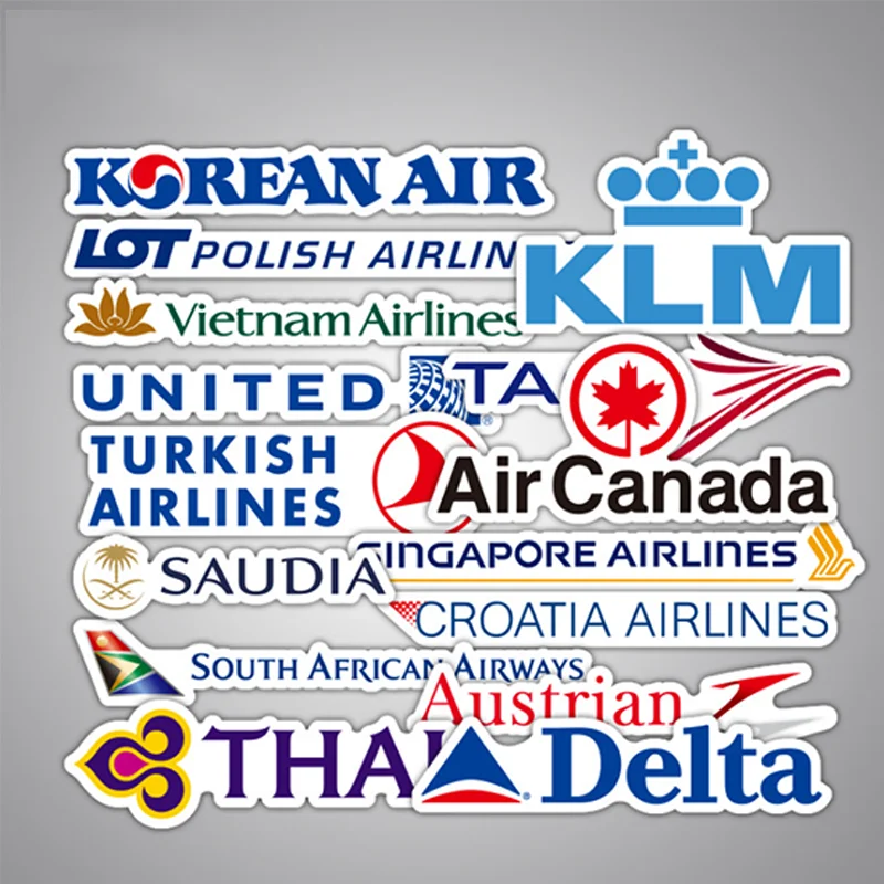 10/30/50 個航空会社のロゴトロリースーツケース漫画落書き潮ブランド旅行車スケートボードギター荷物ステッカー卸売