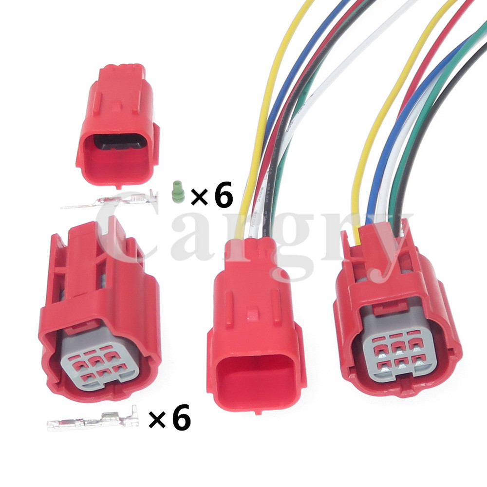 1 Bộ 6P Tự Động Nhỏ Hiện Tại Điện Nam Nữ Cổng Kết Nối Ô Tô OBD Chẩn Đoán Điện Cáp Ổ Cắm Điện Chống Nước