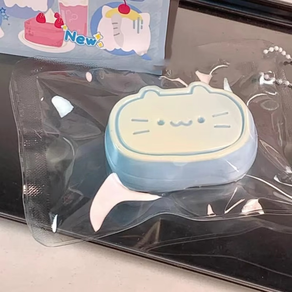 Sticky Cute Cat Cheese Bread Pinch Toy Pressure Relief Soft Fingertip Toy Relieving Squeeze Decompression Slow Rebound Toy