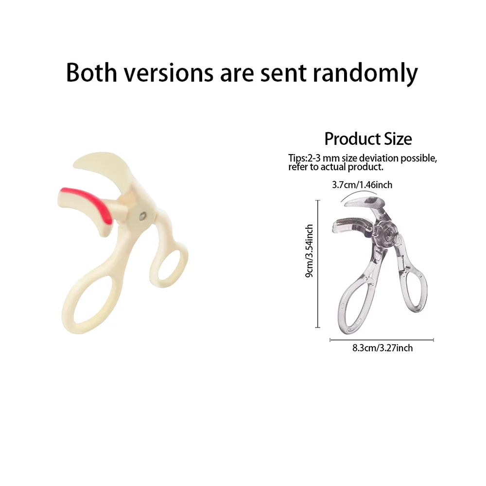 Dual-Type Eyelash Curler with Comb – Wide & Partial Clip Options, Waterproof, Long-Lasting, Natural Curl, Unisex Certified