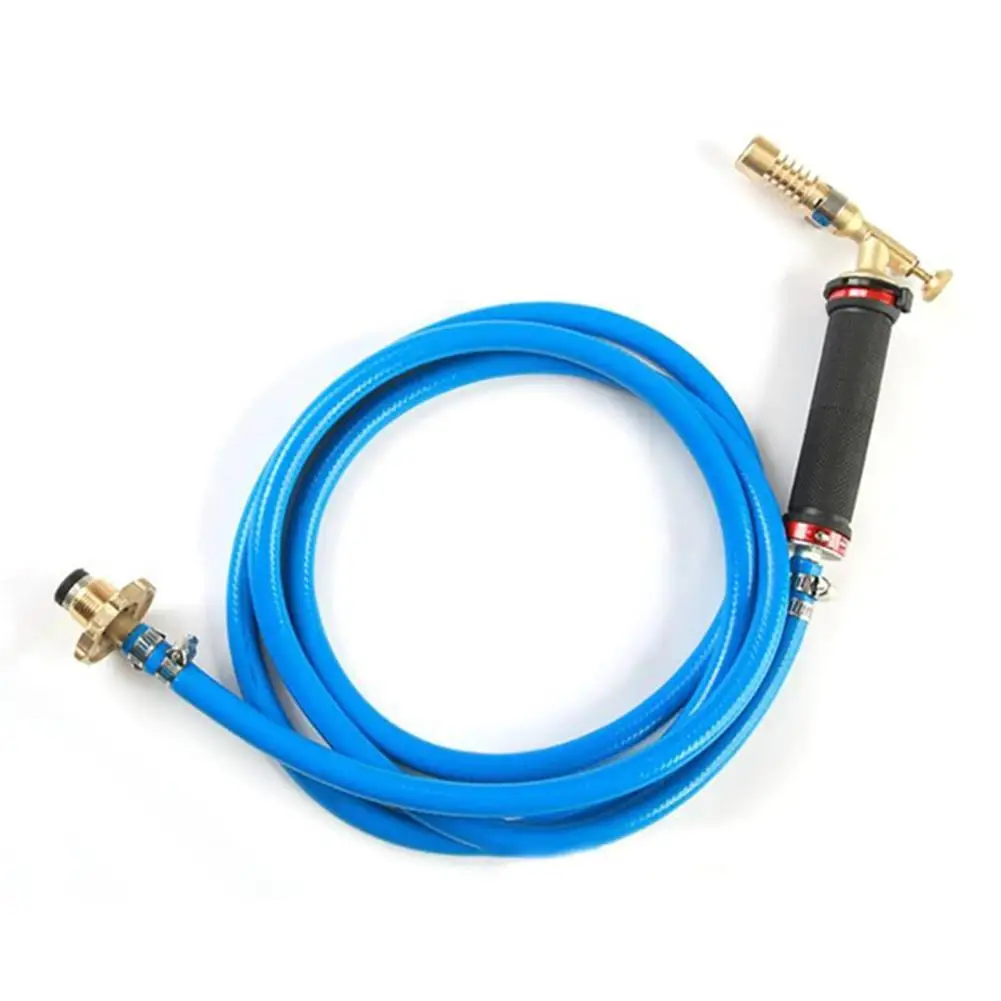 Torcia per saldatura a fiamma da 2,5 m Strumento per saldatura in rame e alluminio Torcia a gas propano liquefatto per soffiatore per torcia a gas di fusione di metalli preziosi