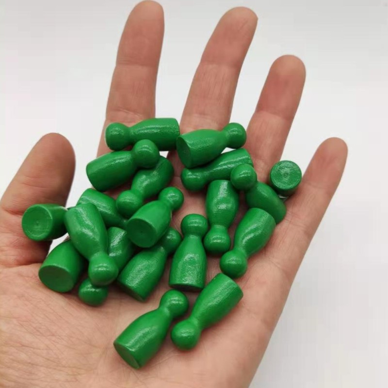 100 ピース/セット 24*12 ミリメートルチェスの駒ボードゲームアクセサリーマーキングカラー木製ピース