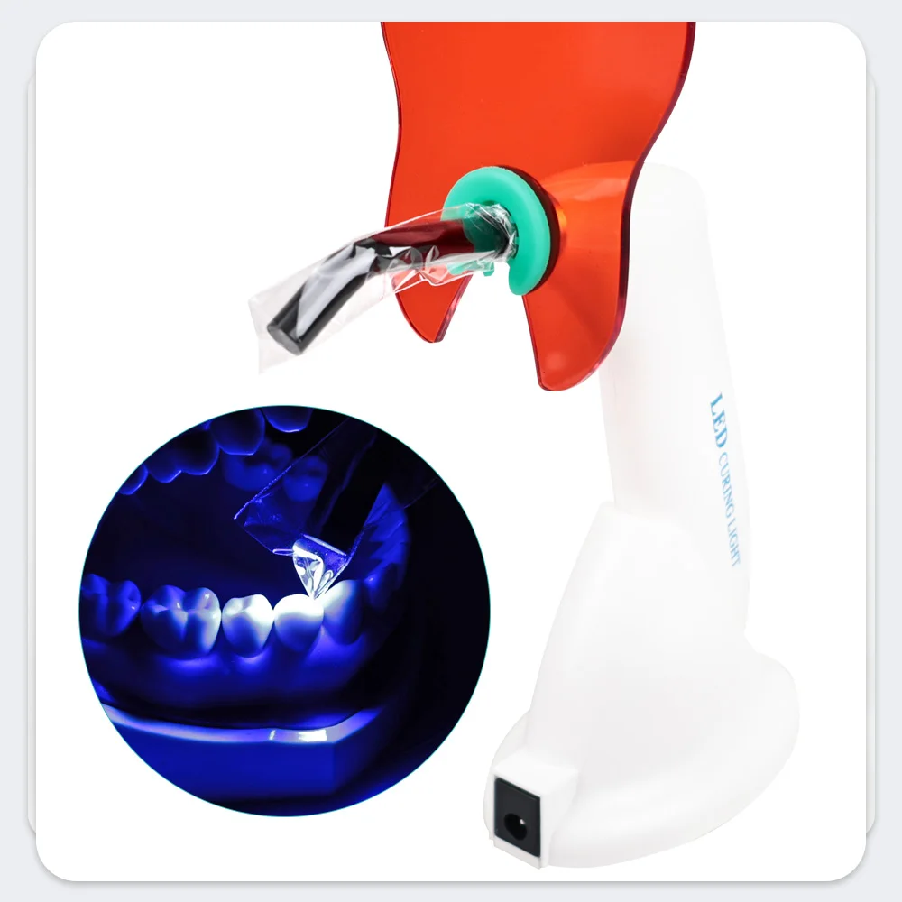 200 stks/doos denspay tandheelkundige leverancier wegwerp lichtgeleidestaaf beschermende filmhoes 18*67mm voor uithardingslicht
