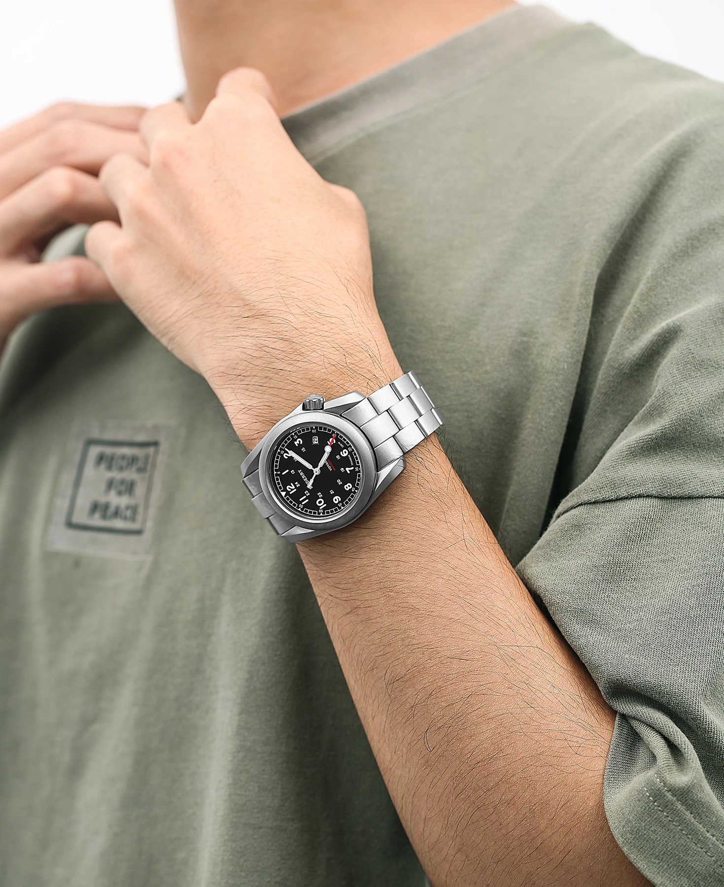 Reloj Boderry Voyager Field, reloj de pulsera de buceo automático de titanio, pulsera de titanio resistente al agua 100M, reloj con movimiento Seiko NH35 para hombres