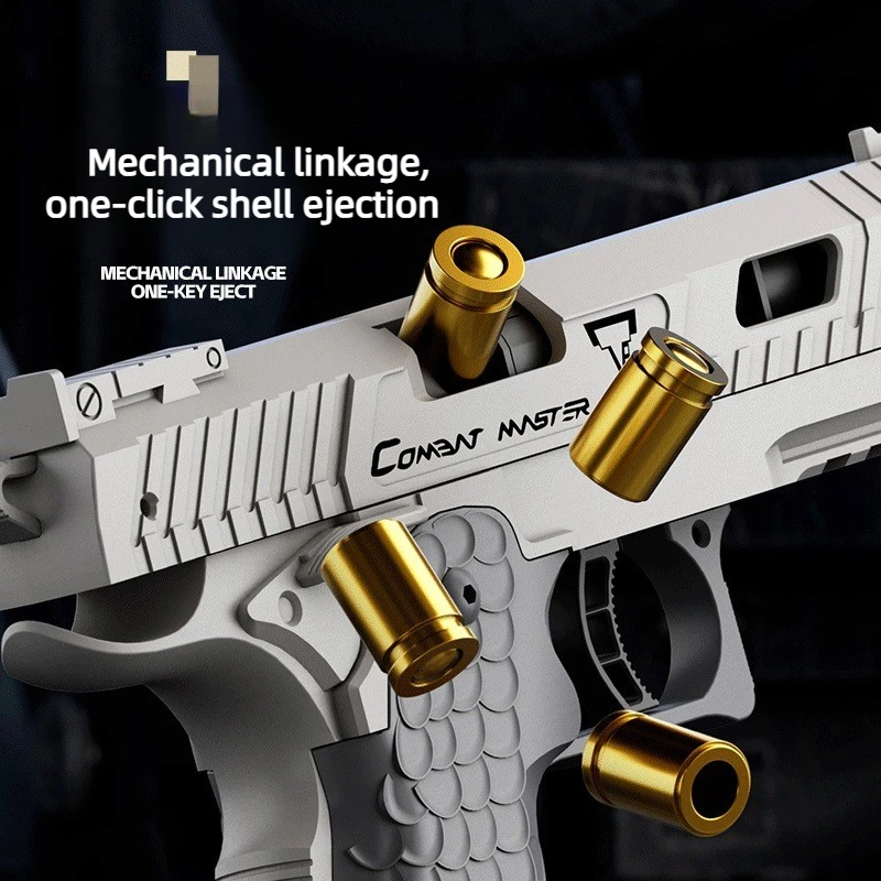 Csnoobs 2011 pistola de juguete de disparo continuo, pistola de lanzamiento de concha, pistola de rábano, colgante vacío, juego al aire libre, revólver, regalo de cumpleaños