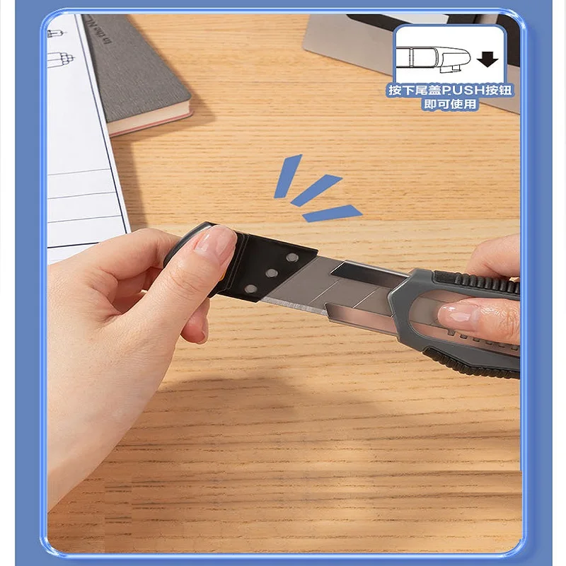 Deli Large Size Utility Knife SK5 25/18MM Sharp Blades Double Lock estilete profissional ferramenta For unpacking wallpaper нож