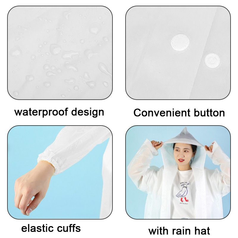 Capa de chuva feminina masculina impermeável engrossado capa de chuva turismo caminhadas ao ar livre chuva poncho capa de chuva com capuz