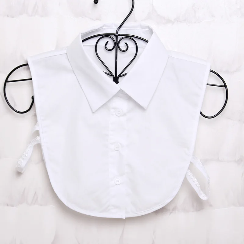 Vrouwen Katoen Kristal Nep Kraag Blouse Vintage Effen Afneembare Kraag Valse Revers Blouse Top Vrouwen Kleding Accessoires