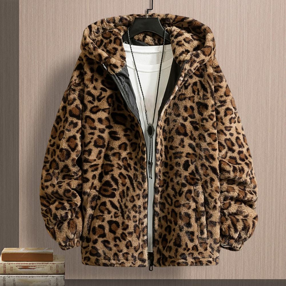Plush Coat Popular Winter Men Thickened Fleece Jacket Coat Comfortable Men Coat