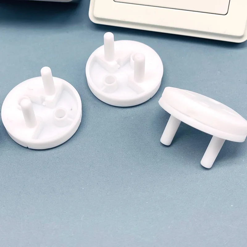 สีขาวไฟฟ้าความปลอดภัยซ็อกเก็ตฝาครอบป้องกัน Baby Care ความปลอดภัยป้องกันเด็ก Anti Electric Shock หมุนป้องกัน