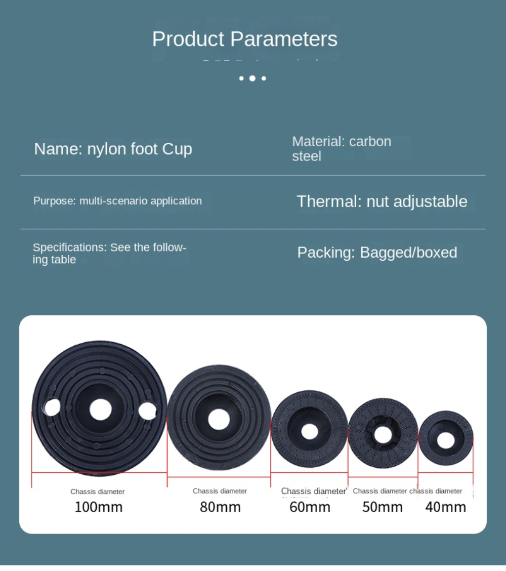 4 Stück verstellbare Drehbein-Gewinde-Typ, verstellbare Nivellierfüße, drehbare Basis, Gelenk-Nivellierbeine, Möbel-Gleitpad