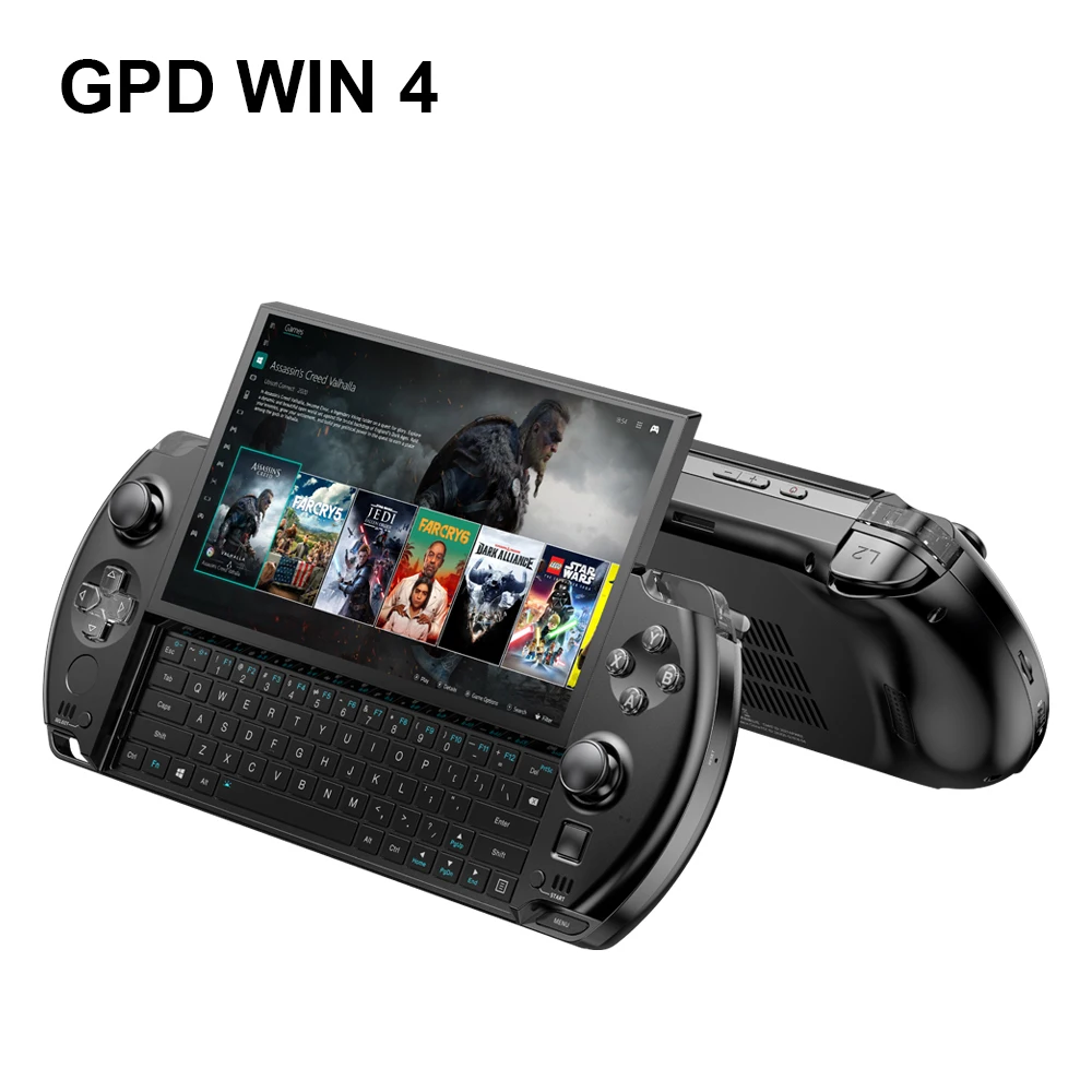 GPD WIN 4 Handheld GamePad Tablet 6Inch AMD AI 9 HX 370 Mini PC 32GB RAM 1/2TB M.2 2280 SSD Colorful lights Game Player