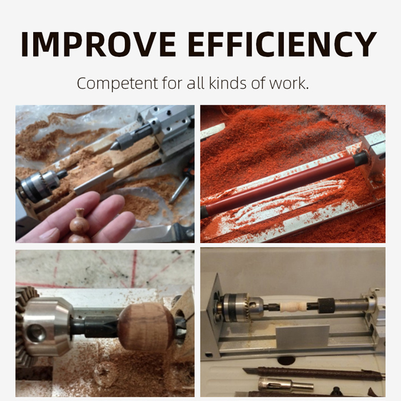 Mini Hout Draaibank Machine Diy Houtbewerking Miniatuur Boeddha Parel Draaibank Slijpen Polijsten Kralen Houtboor Roterend Gereedschap 12-24vdc