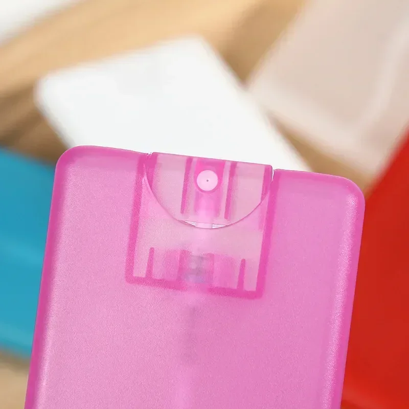 New 20ml Portable Card Refillable Hand Sanitizer Alcohol Bottles Mini Card Spray Bottle Travel Sub-bottling Cosmetics Press