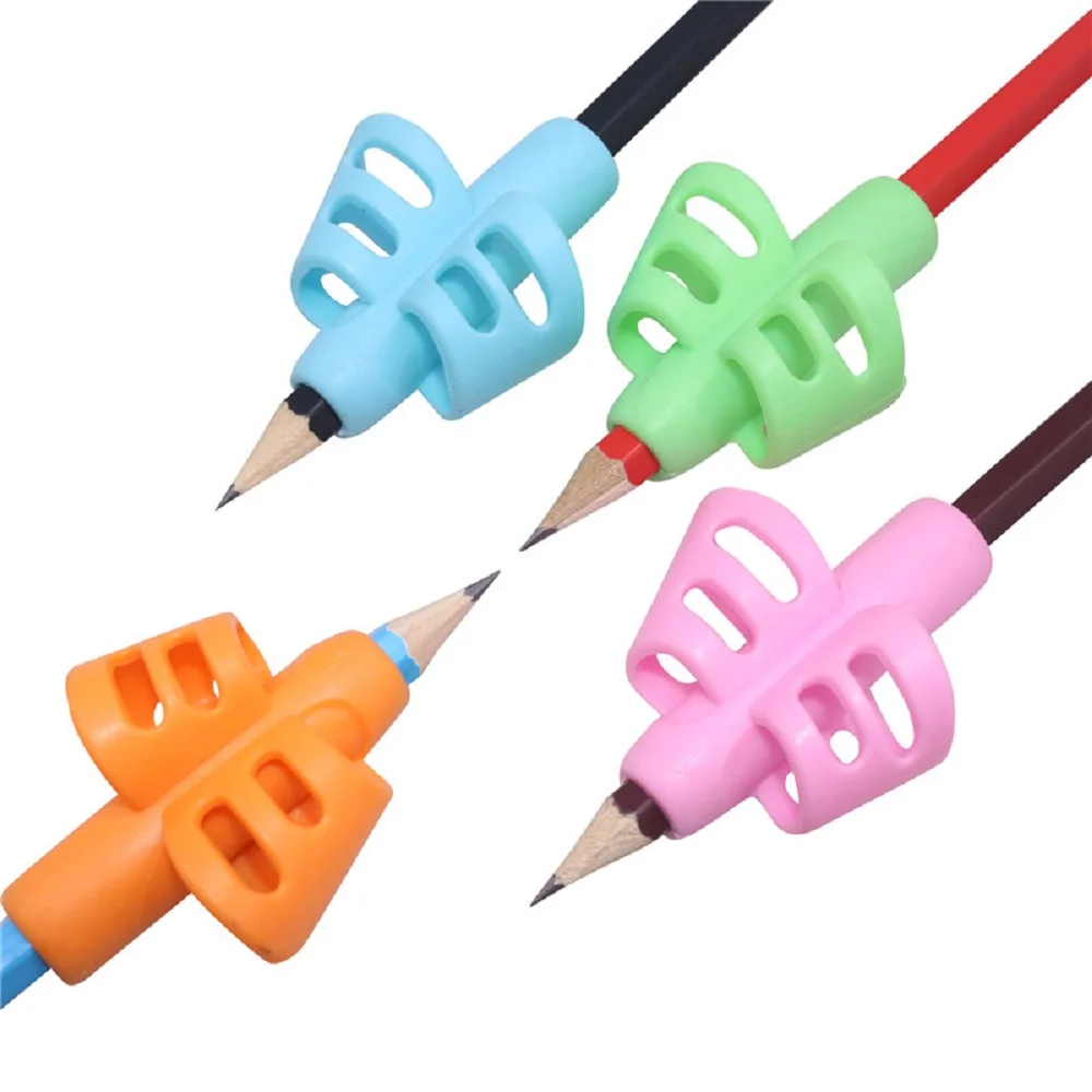 3/6 pezzi impugnature per matita bambini scrittura a mano correzione della postura allenamento pinze scrittura aiuti penne tenere per i regali dei bambini del bambino