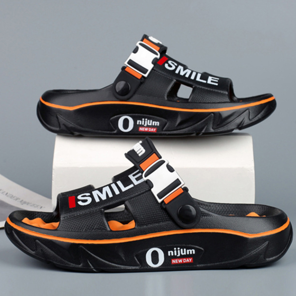 Новинка 2024, мужские массажные тапочки, домашние и уличные сандалии, пляжные удобные мягкие шлепанцы, повседневная обувь для мужчин и женщин, домашние тапочки