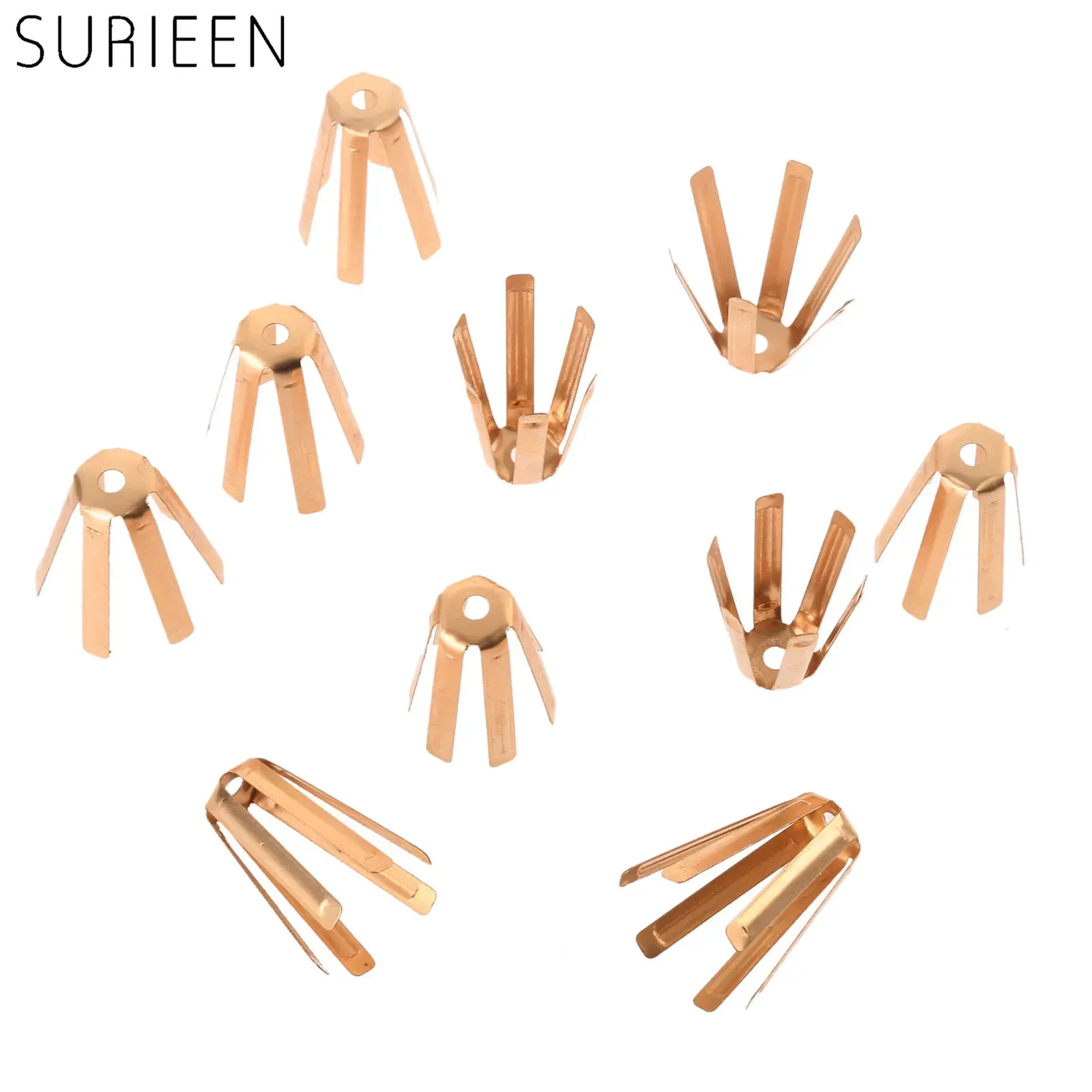 Sureen universal 10 pçs adaptador de golfe de bronze espaçador calços caber 0.335 0.350 eixos de golfe calço adaptador golfe clube eixos acessórios