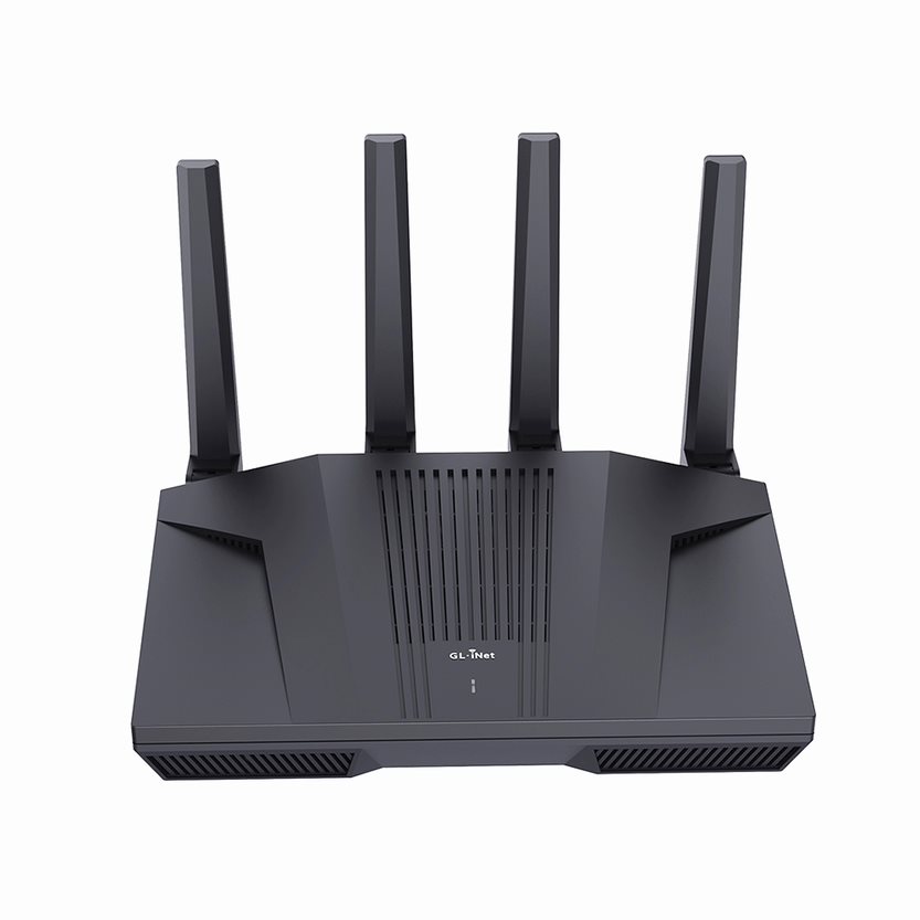 GL.iNet Flint 2 (GL-MT6000) enrutador doméstico y de oficina, tecnología Wi-Fi 6 de 8 transmisiones, OpenWrt, puertos Ethernet de 2,5G, control parental