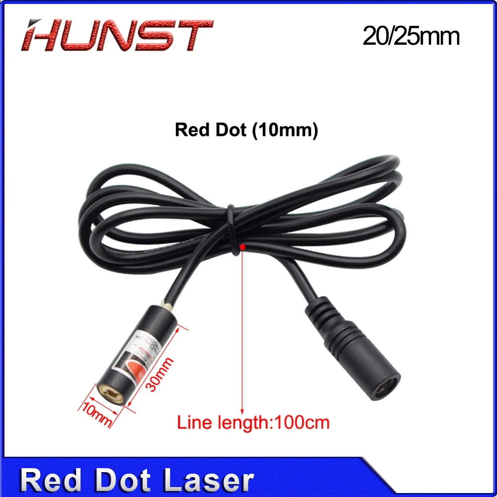 HUNST Dia: 20/25mm Red Dot Holder Set DC 5V Diode Module Device Positioning For DIY Co2 Laser Engraving Cutting Head