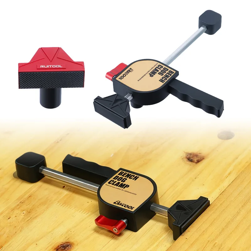 Woodworking Table Fixed Clamp Set: Quick Desktop Clamp, Workbench Auxiliary 19mm Tenon