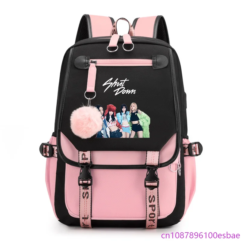 Zaino per ragazze in stile scolastico di nuova moda Zaino a tracolla USB di alta qualità Zaini coreani Harajuku