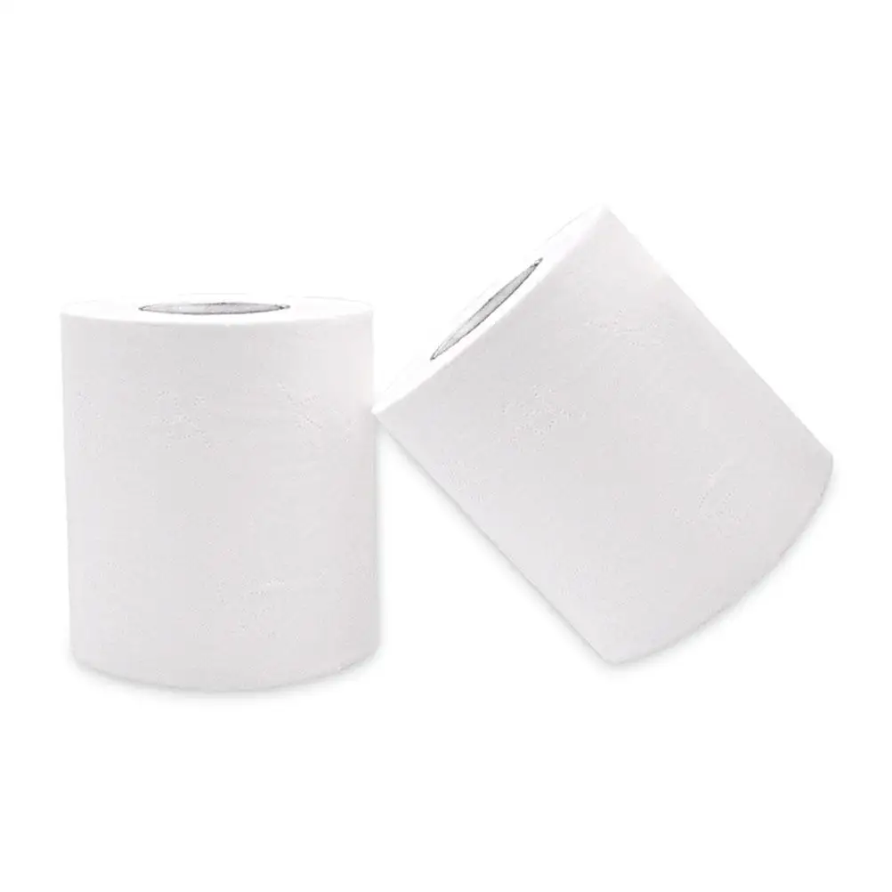 10 Rolls Toilet Paper Wood Pulp Soft Absorbent Environmentally Friendly Recycled Paper Home Use No Fluorescent Dye Small Rolls