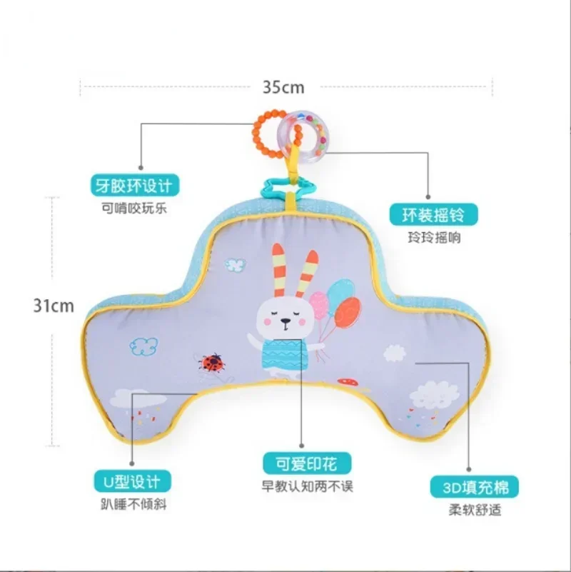 Gối Cho Bé Sơ Tập Thời Gian Đồ Chơi Gối Nằm Cao Độ Tương Phản 2 Mặt Cảm Quan Đồ Chơi Sơ Sinh Đầu Điểm Đào Tạo gối Cho Bé Quà Tặng
