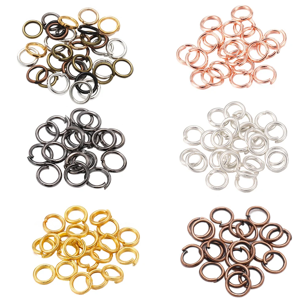 200 teile/los 4-8mm Bieger inge Spalt ringe Steck verbinder für DIY Schmuck finden Herstellung Zubehör Großhandel Lieferungen