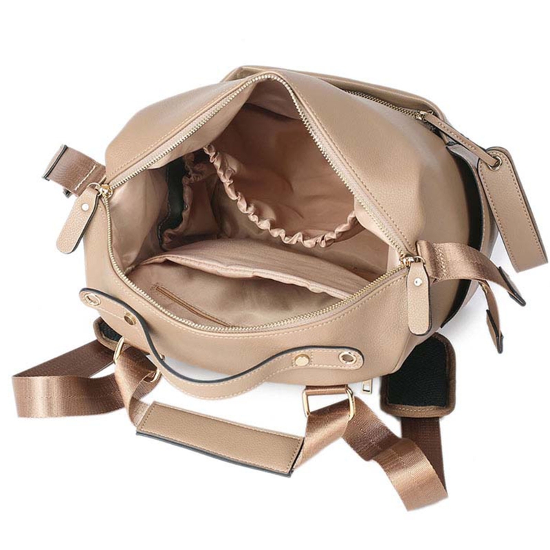 Sacs à langer multifonctions en cuir, sac à dos de grande capacité pour soins de bébé, sacs à langer pour maman voyage en plein air
