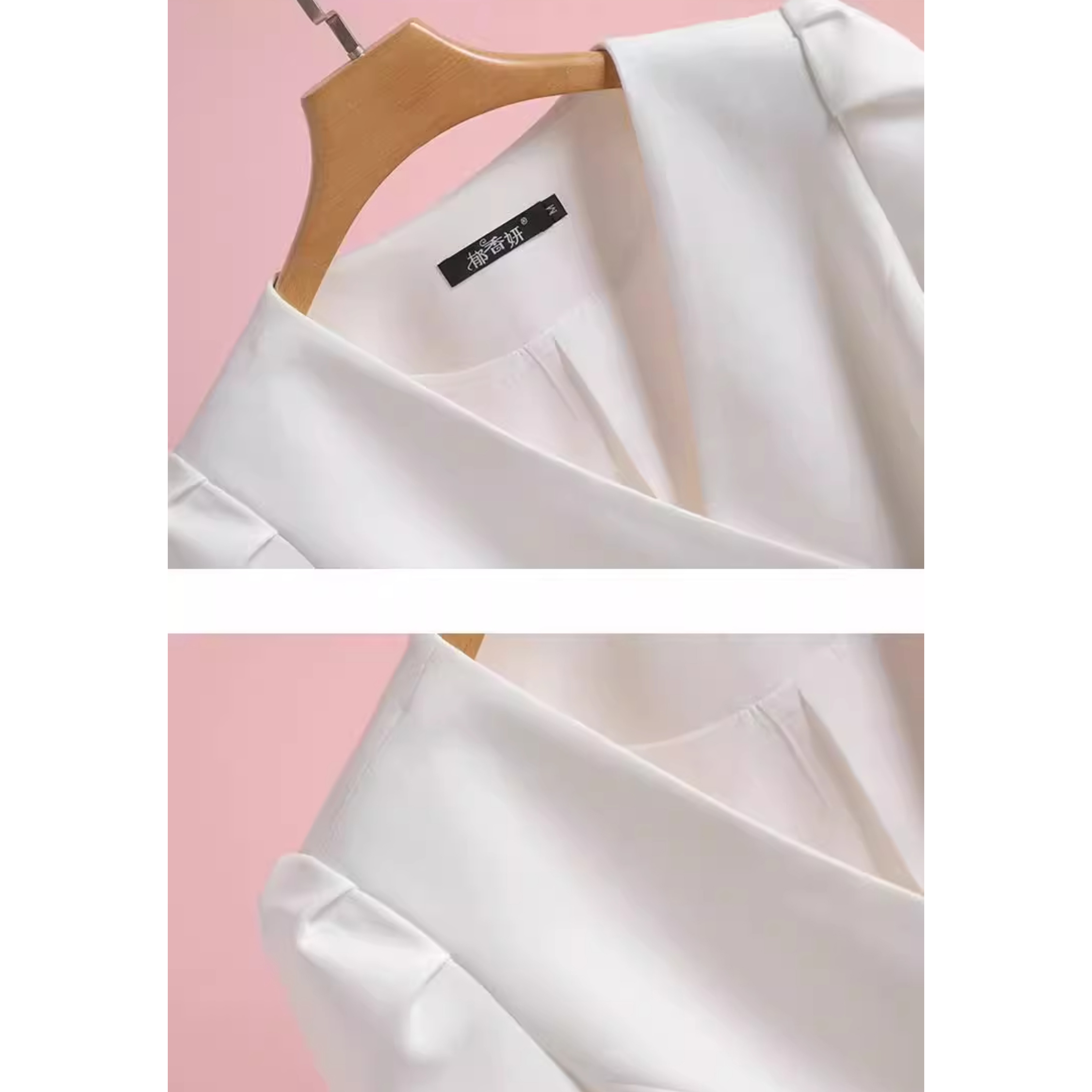 Женский тонкий пиджак с V-образным вырезом и длинным рукавом