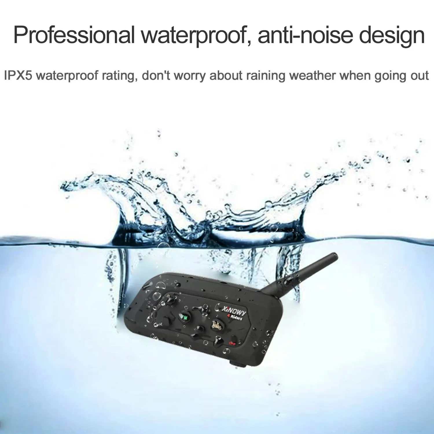 XiNOWy 4 Uds V4C árbitro auriculares Bluetooth intercomunicador Full Duplex 1200M fútbol gancho para la oreja auricular interfono con bolso