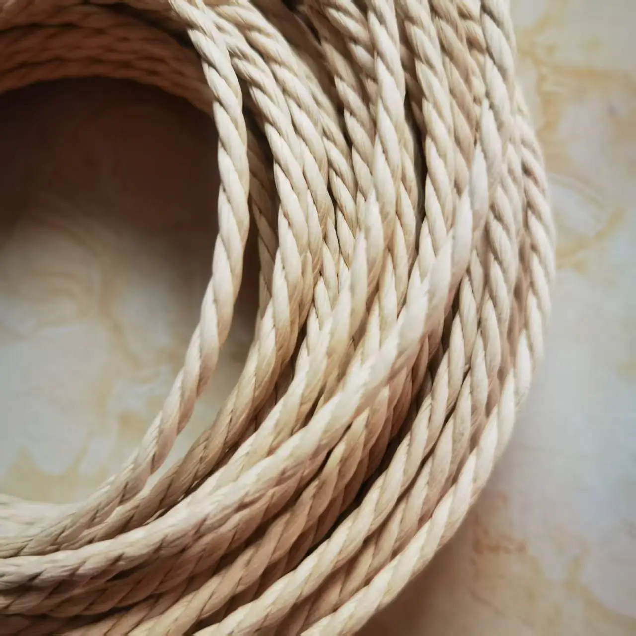 4mm Danish Paper Cord Natural White Original Danish Cord Paper Rope Waterproof For Y-Shaped Chair Seat Surface Material