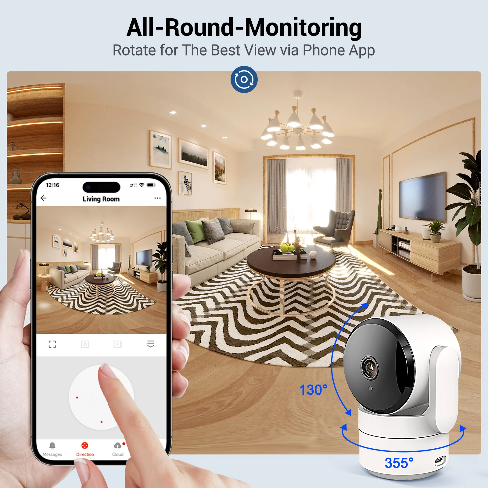 Tuya 1080P Wifi Telecamera Interna 360 PTZ Pet Baby Monitor IR Visione Notturna Ai Rileva P2P Telecamere IP di Sorveglianza con Google Alexa