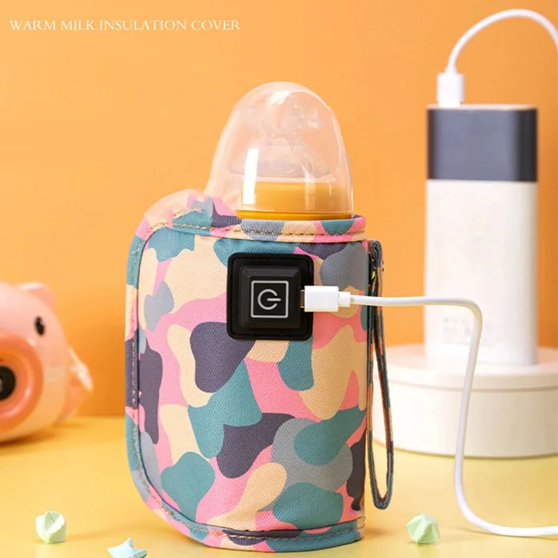 USB Melk Water Warmer Reizen Wandelwagen Geïsoleerde Tas Baby Verpleging Fles Heater Benodigdheden voor Outdoor botella de agua para niños