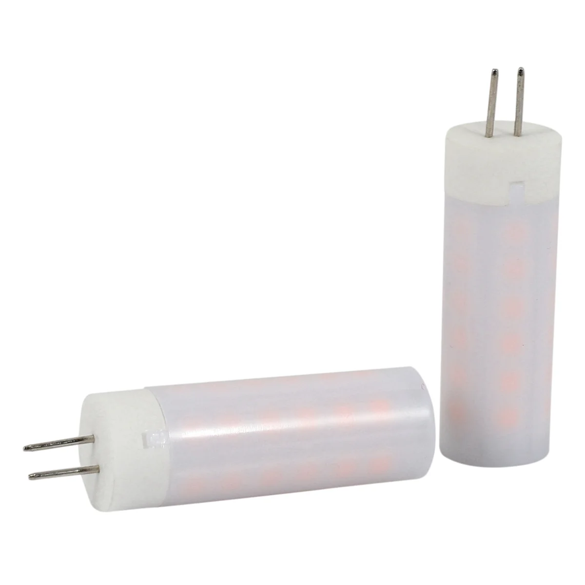 A72P 6 ชิ้น 3 วัตต์ 230 G4 ไฟ LED ข้าวโพด 36 LEDs SMD 2835 เอฟเฟกต์เปลวไฟวอร์มไวท์ DC 12 โวลต์ (วอร์มไวท์, DC12V)