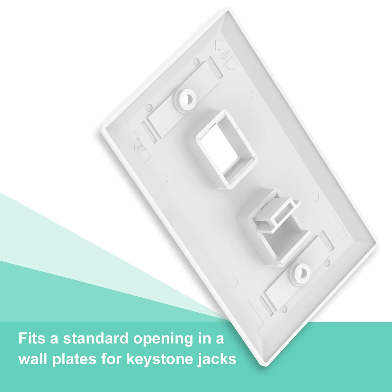 ZoeRax, 30 шт., пустые вставки Keystone Jack для настенной панели Keystone и патч-панели Keystone, белые