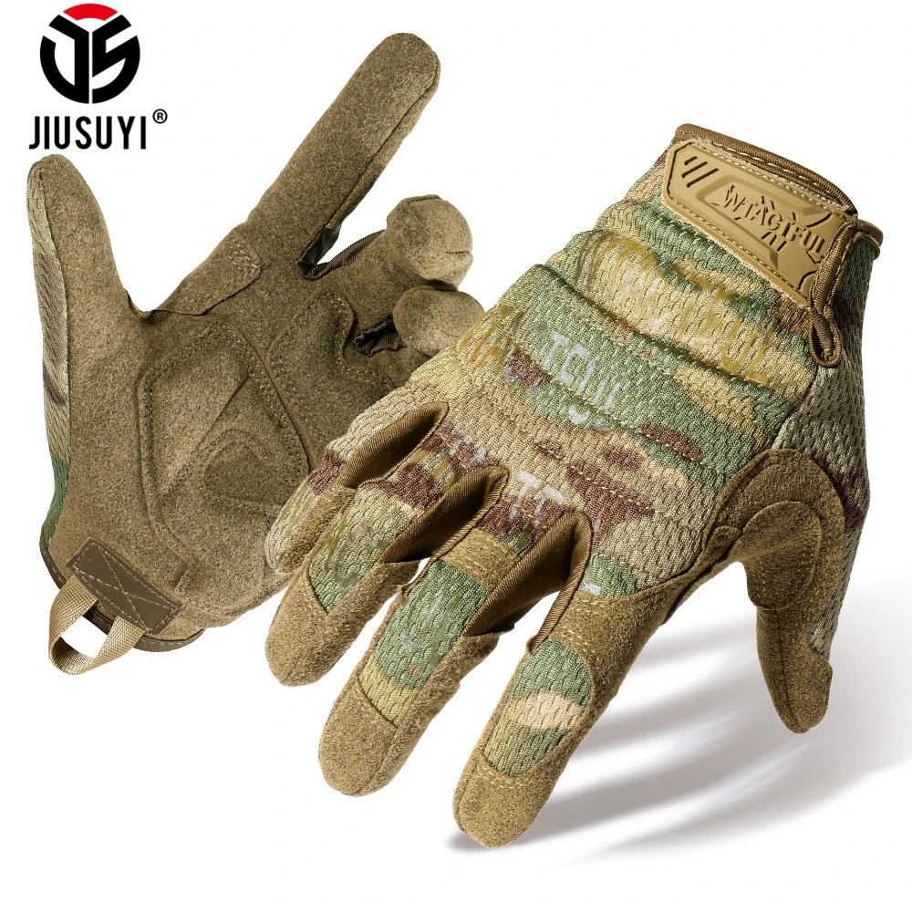 TouchScreen Taktische Handschuhe Camouflage Paintball Schießen Airsoft Kampf Jagd Stoßfest Voll Finger Handschuh Fahrrad Männer Frauen