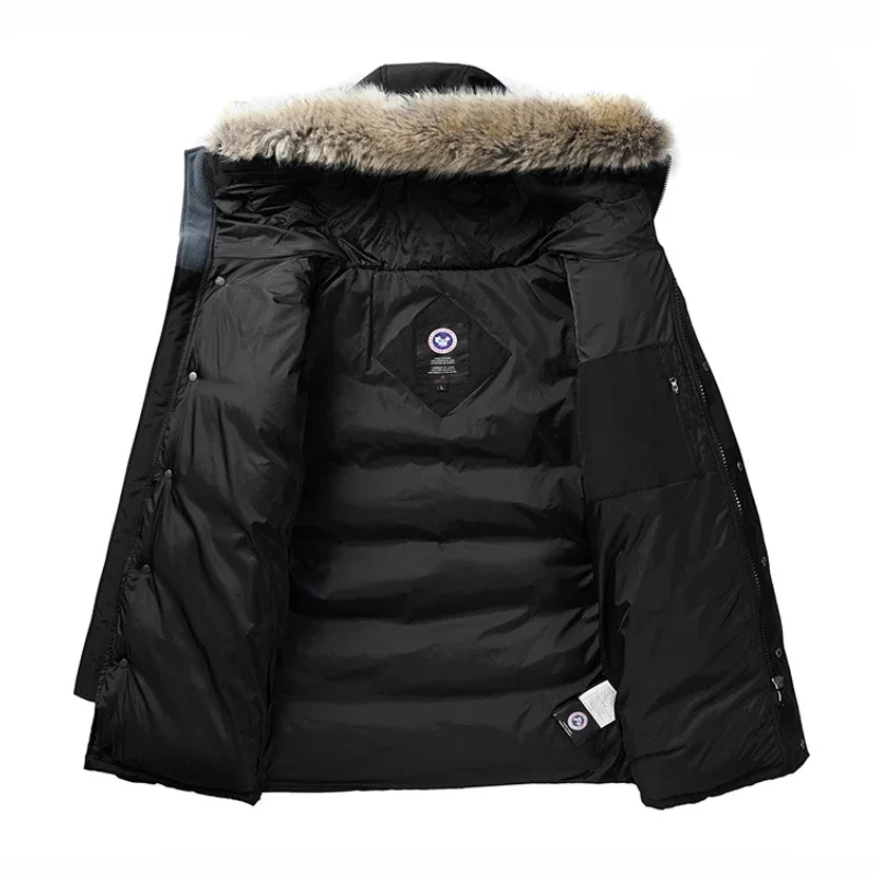 MaiDangDi-Chaqueta de algodón con capucha para hombre, abrigo cálido y cómodo, grueso, de felpa, talla grande 8XL, para invierno