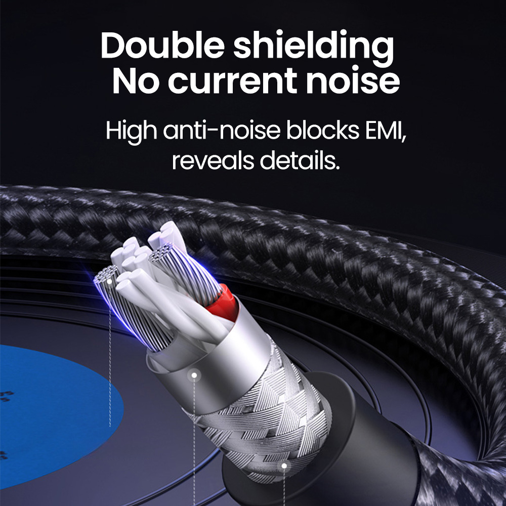 Аудиоудлинительный кабель Elough 3,5 мм «папа-молния» Aux-кабель для наушников, удлинитель динамика для iPhone 14 13