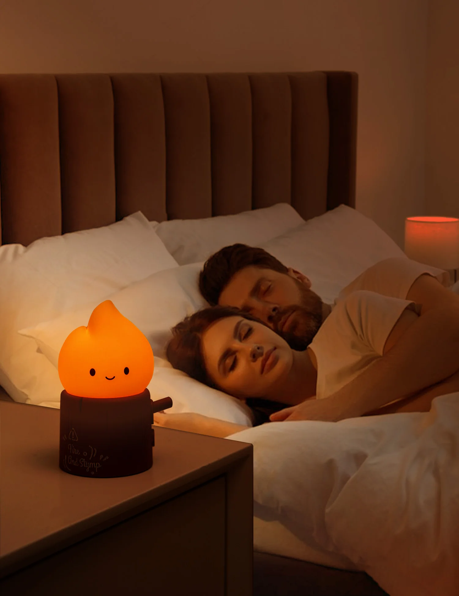 Velas sin llama, luz nocturna, bonitas luces nocturnas para dormir, regulable, 2 modos de iluminación, lámpara de noche para dormitorio de niños