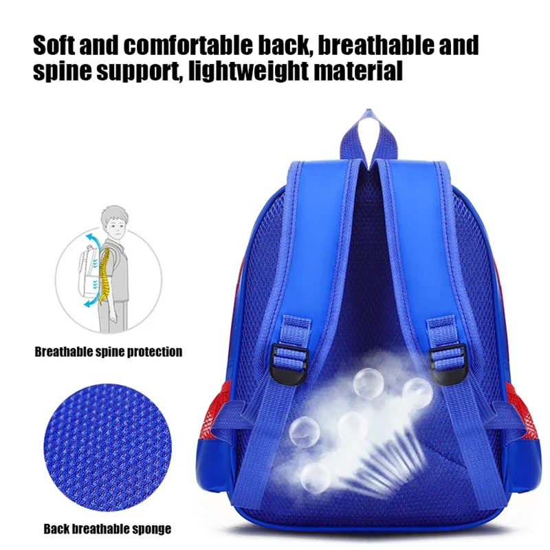 Nova grande capacidade marvel crianças mochila homem-aranha dos desenhos animados mochila para meninos com mini bolsa