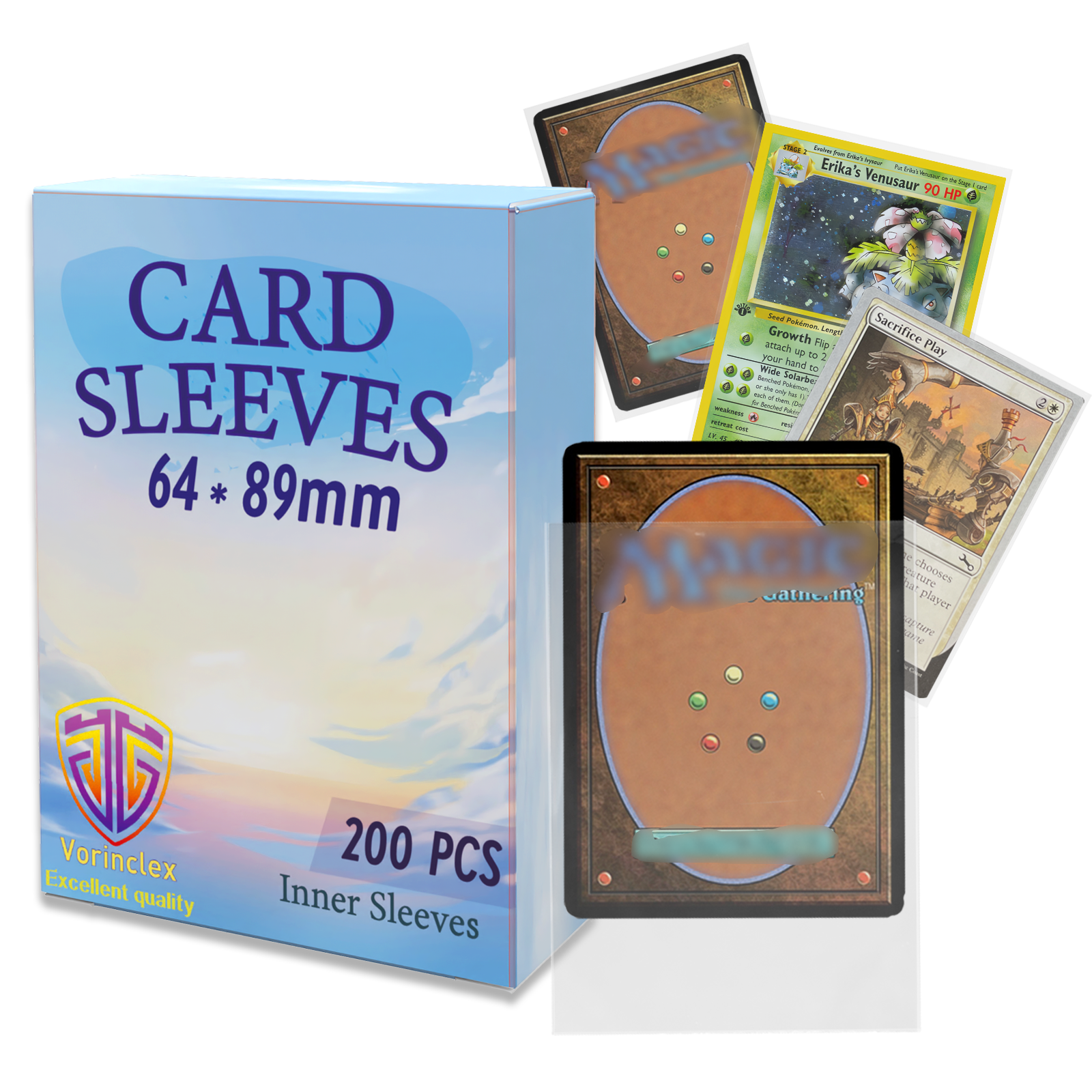 トップローディングボードゲームスリーブカード,クリナーカードスリーブ,完璧なマウンテンバイクゲーム,ygo,200枚